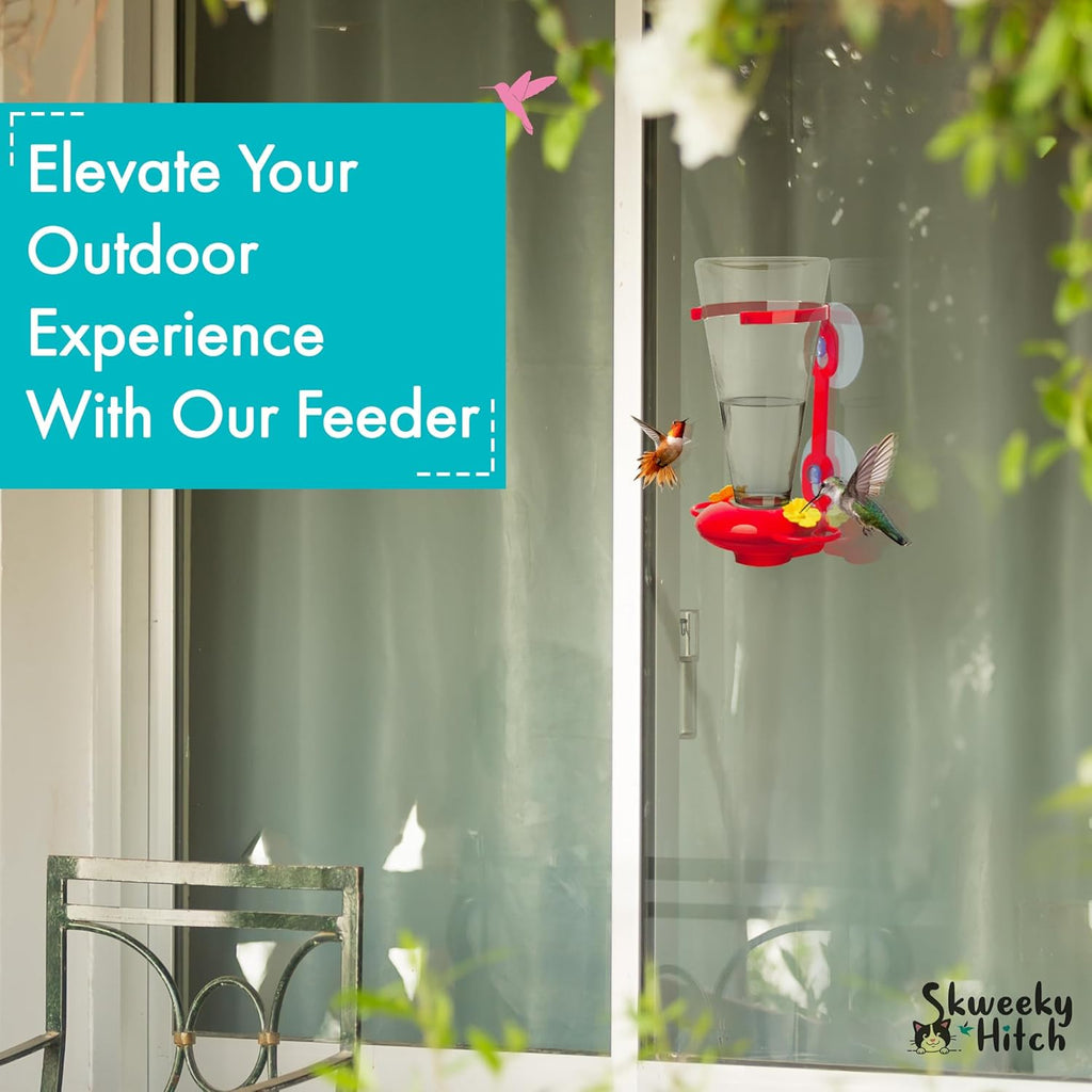 Large Capacity Plastic Window Hummingbird Feeder I97432