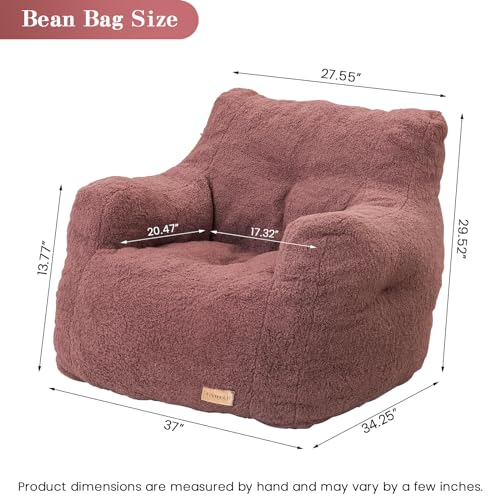 Black Bean Bag Chair with Memory Foam X47611
