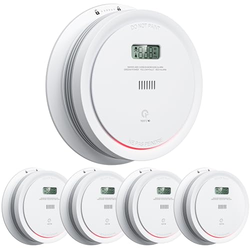 2 in 1 Smoke Detector Carbon Monoxide Detector with LCD Display (1pack) N2377