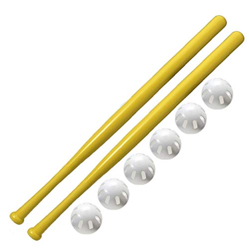 2 Pack 32" Bats and 6 Baseballs Official Size R634