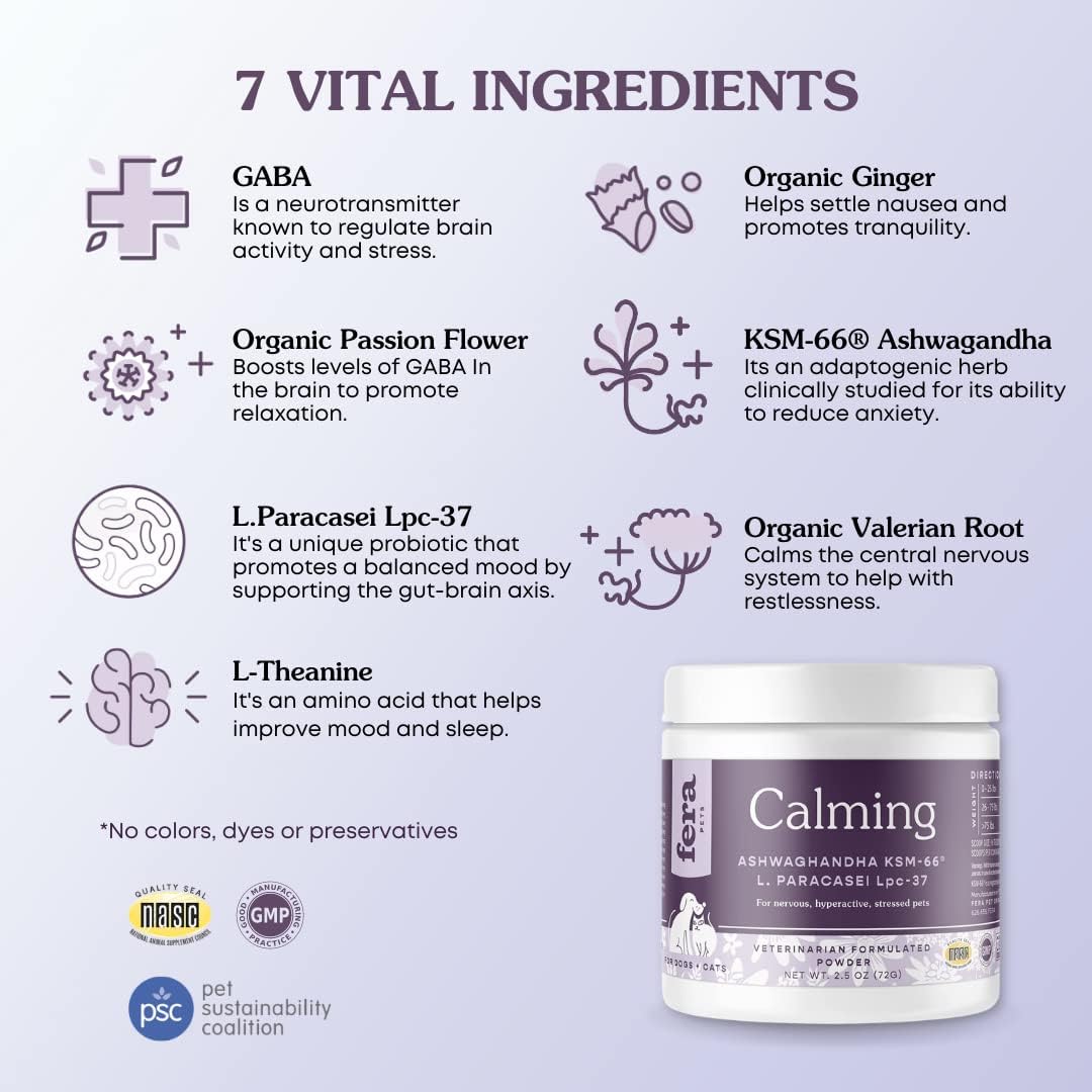 Calming Supplement for Dogs & Cats - 60 Scoops H424332
