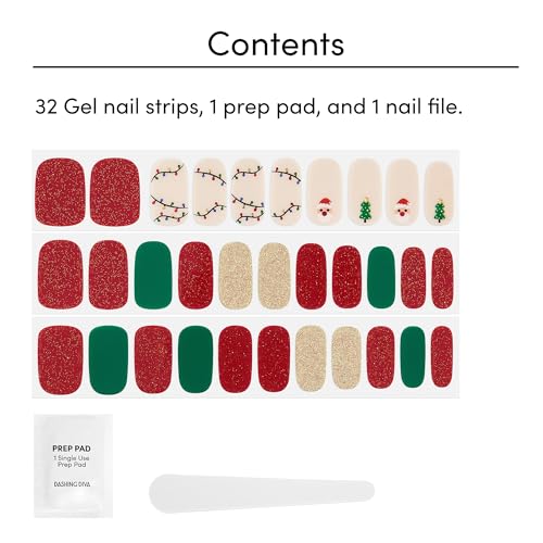 Gloss Nail Strips, 32 Nail Wraps, 1 Prep Pad, 1 Nail File P4868