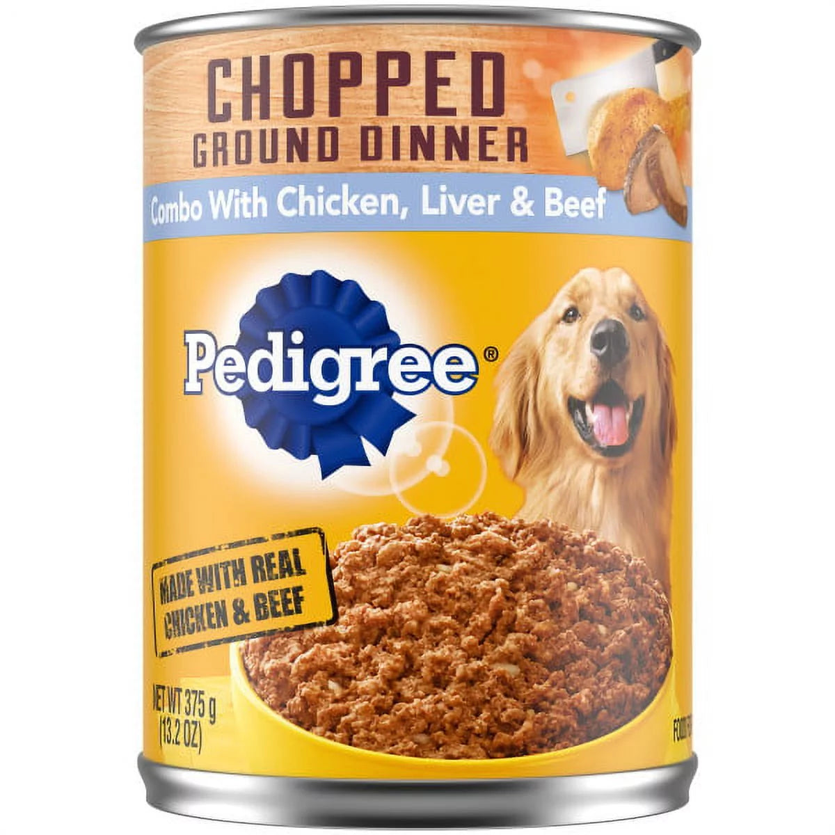 Chicken Beef & Liver Chopped Ground Dinner Wet Dog Food, 13.2 oz Cans, 12 Pack S337197