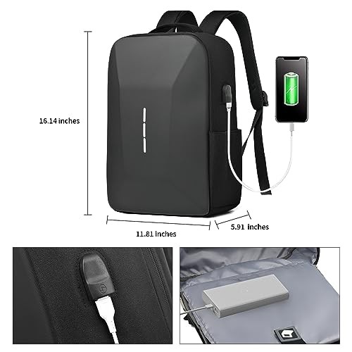 Waterproof Laptop Backpack with USB Charging Port R7881