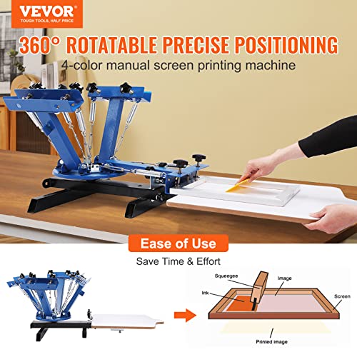 1 Color 1 Station Screen Printing Press, 21.2x17.7in D373