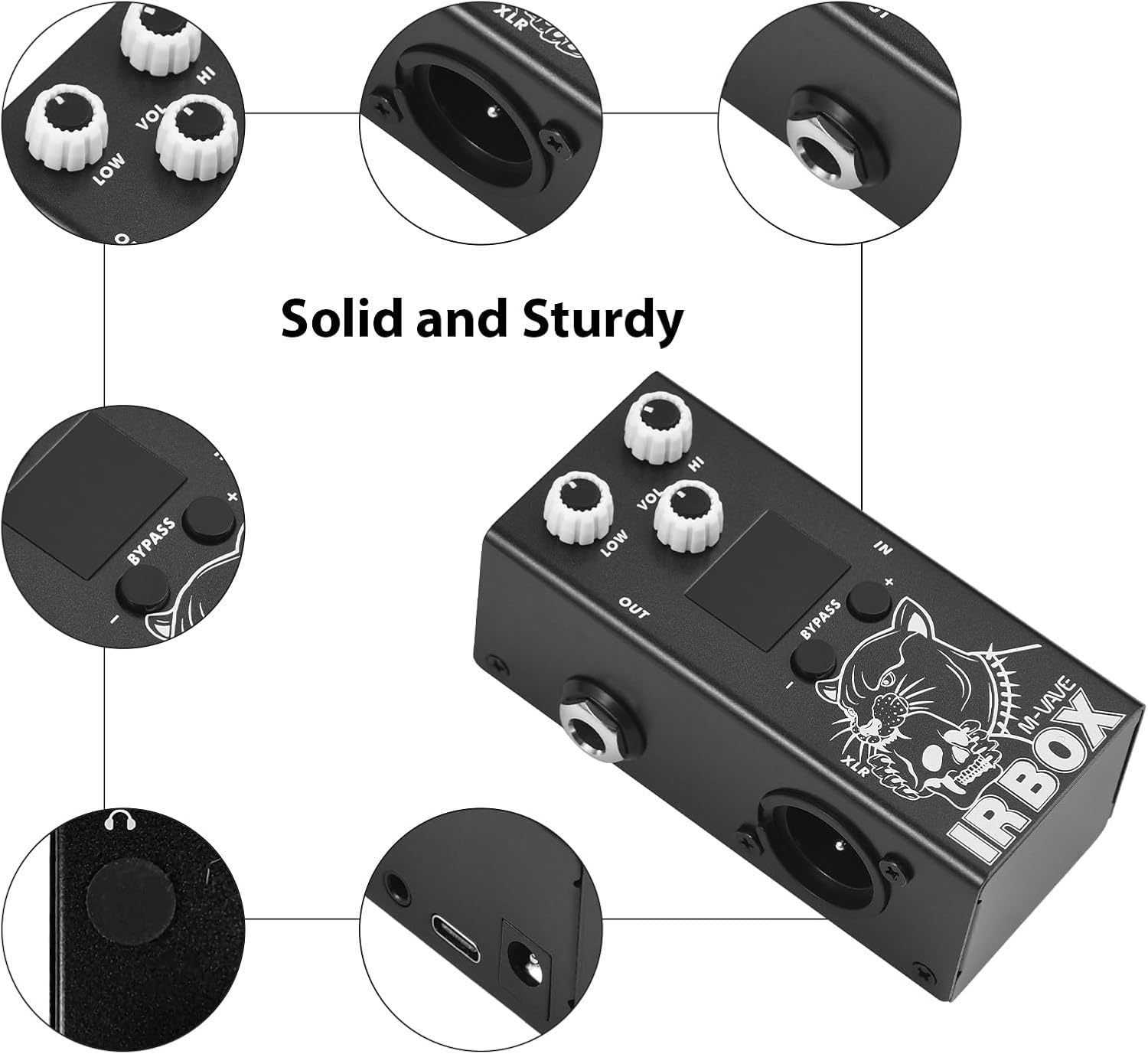 Guitar IR Box Effects Pedal with Speaker Simulator XLR Output Port D164