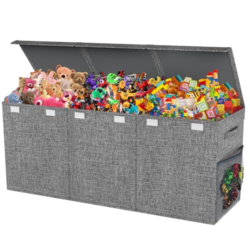 Extra Large Collapsible Toy Chest, Gray K9372