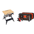 Portable Folding Workbench with Clamps R24807