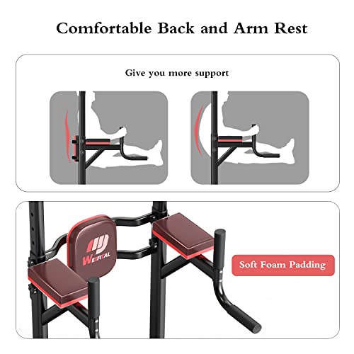 Pull Up Bar Power Tower Dip Station Workout Equipment T31790