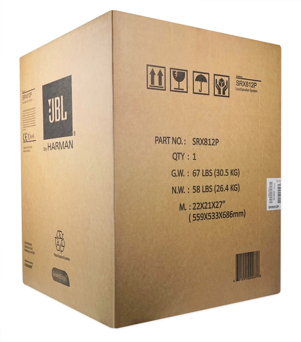 12" 2000 Watt Powered 2-Way DJ PA Speakers I11276