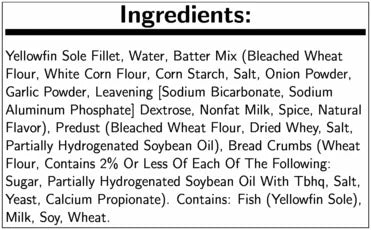 Breaded Flounder Fillet, 4 to 5 Ounce - 18 per case Y643