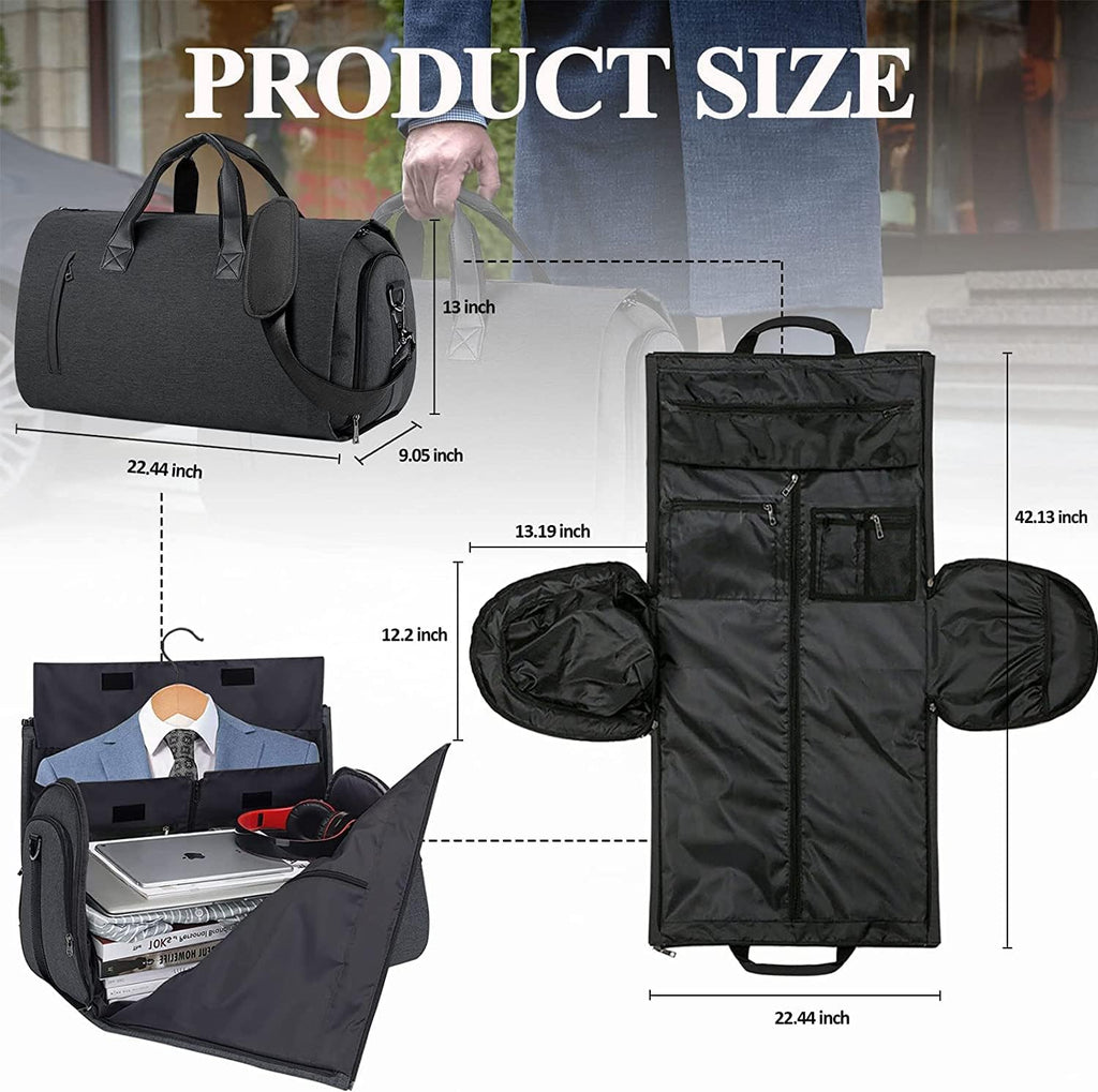 Convertible Garment Duffel Bag with Shoe Compartment C6583