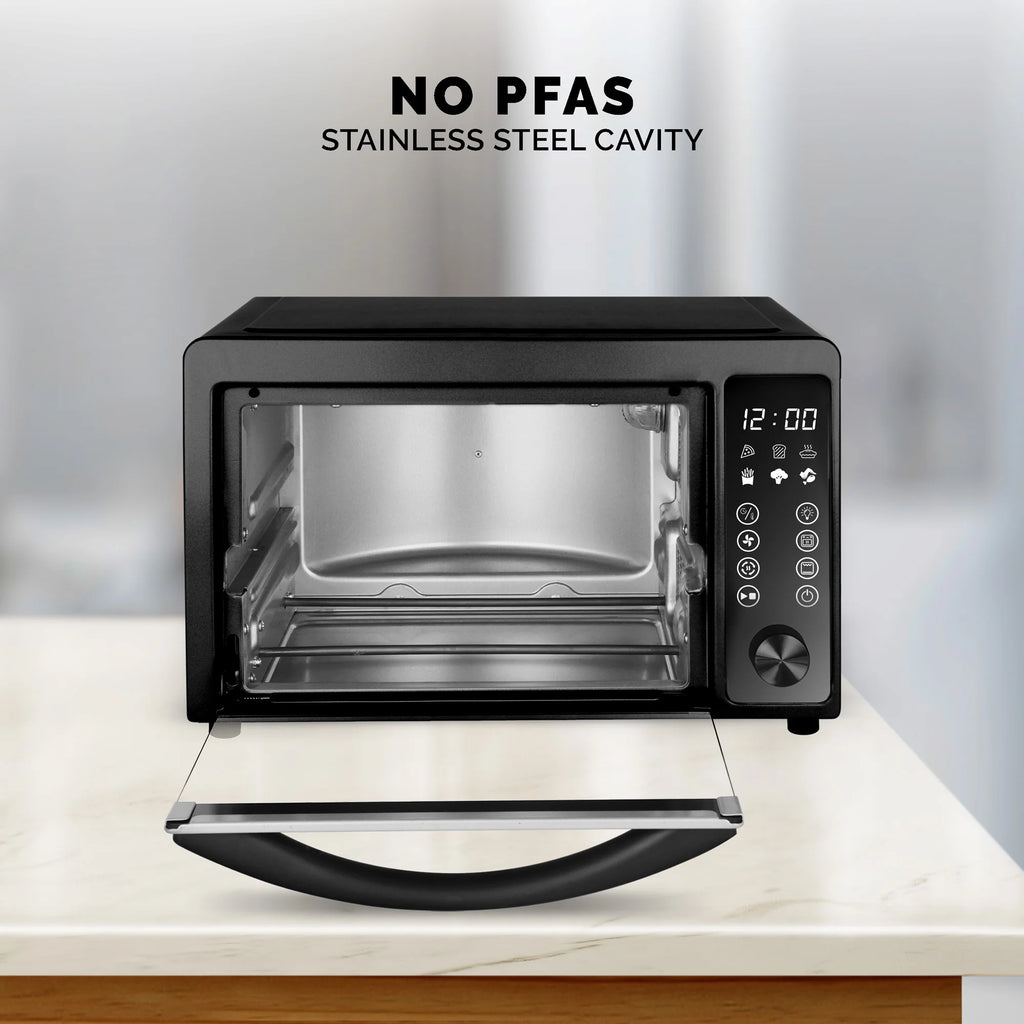 22-Quart Digital Touchscreen Air Fryer Toaster Oven, Black V2776