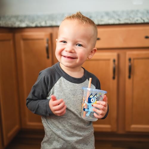 10 Oz 8 Count Toddler Straw Cups with Snap On Lids and Straws O2206