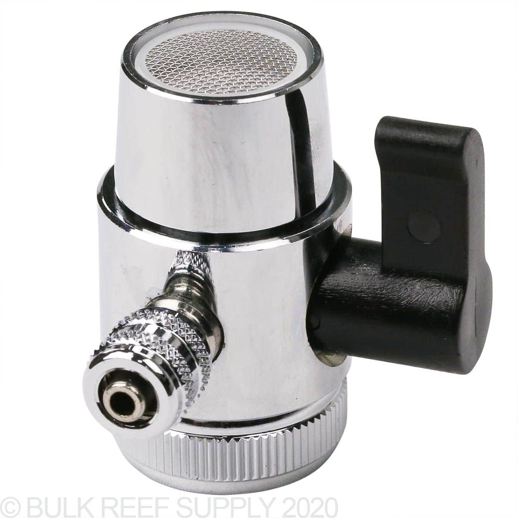 Chrome Faucet Diverter Valve with Adapter Ring 3/8" Barb Z834821