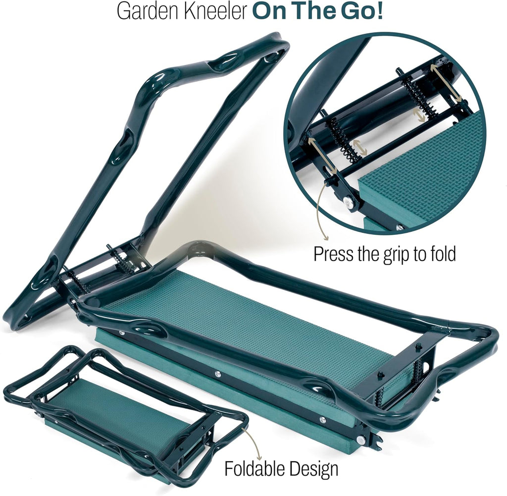 Portable Gardening Kneeling Pad with Gloves and Pouch R517516