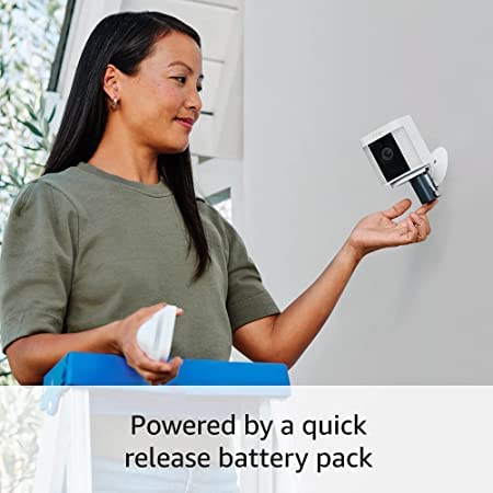 White Battery Spotlight Cam with Two-Way Talk and Color Night Vision N841103