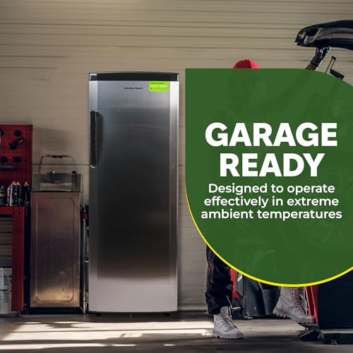 Stainless Steel Upright Freezer, 11 cu. ft. V7372