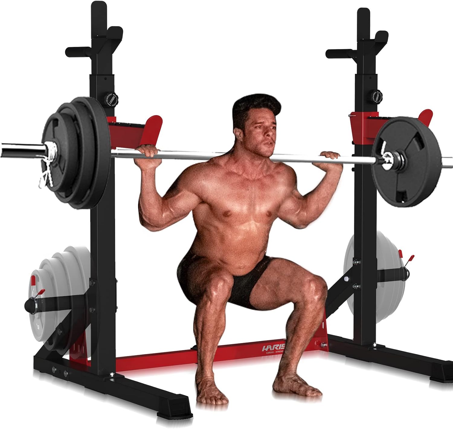 Adjustable Power Rack with Dip Bar Station O108266