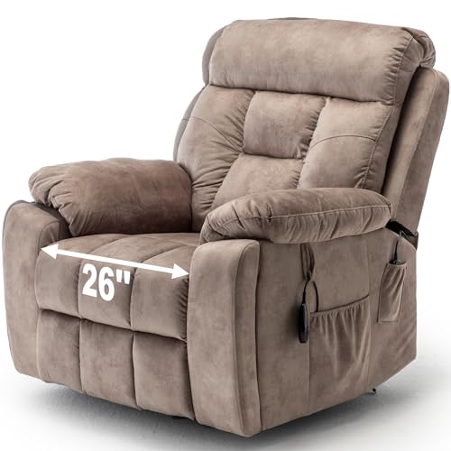 26in Extra Wide Power Lift Recliner Chair with Massage and Heating P164