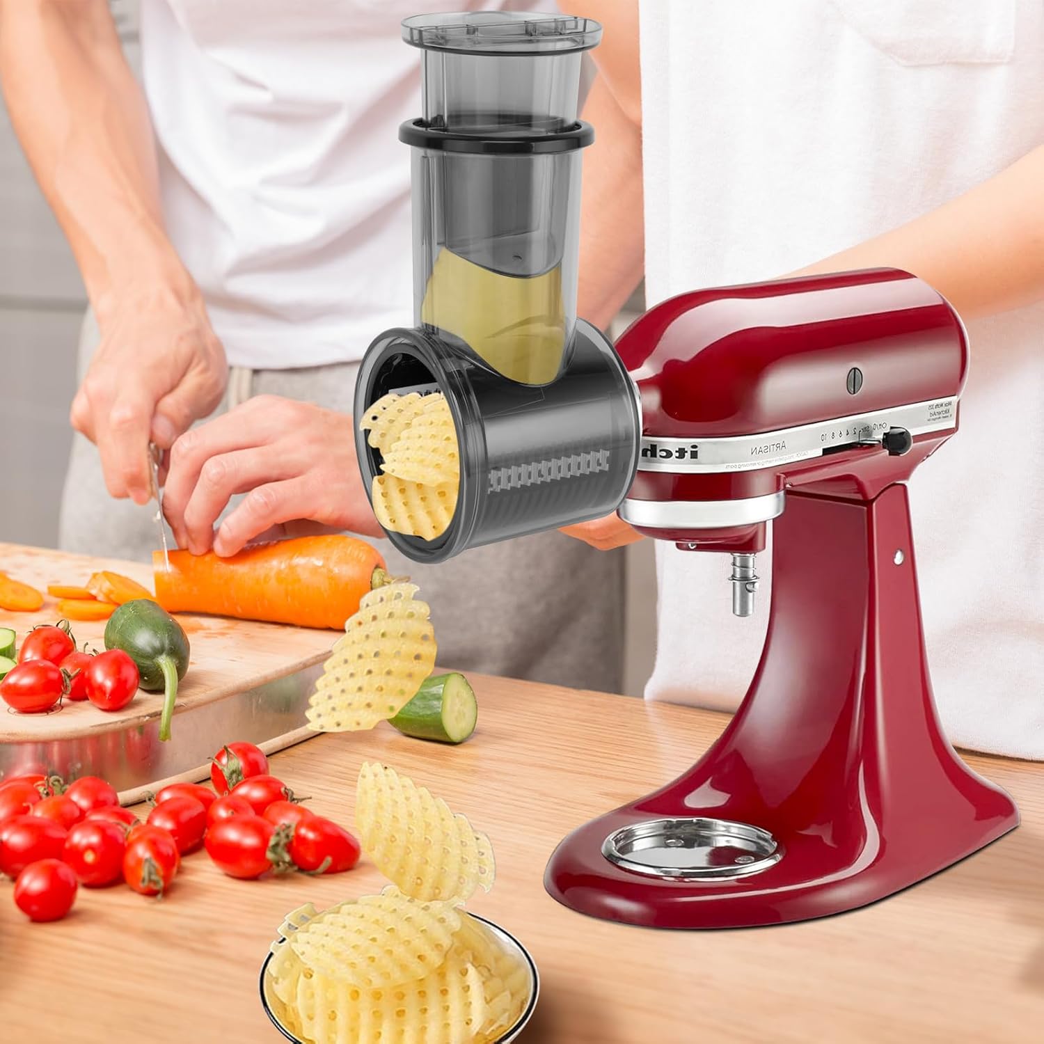 Slicer Shredder Attachment for KitchenAid Stand Mixer with 5 Blades Y2725
