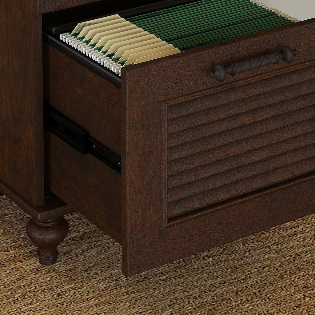 Coastal Cherry Double Pedestal Desk A283