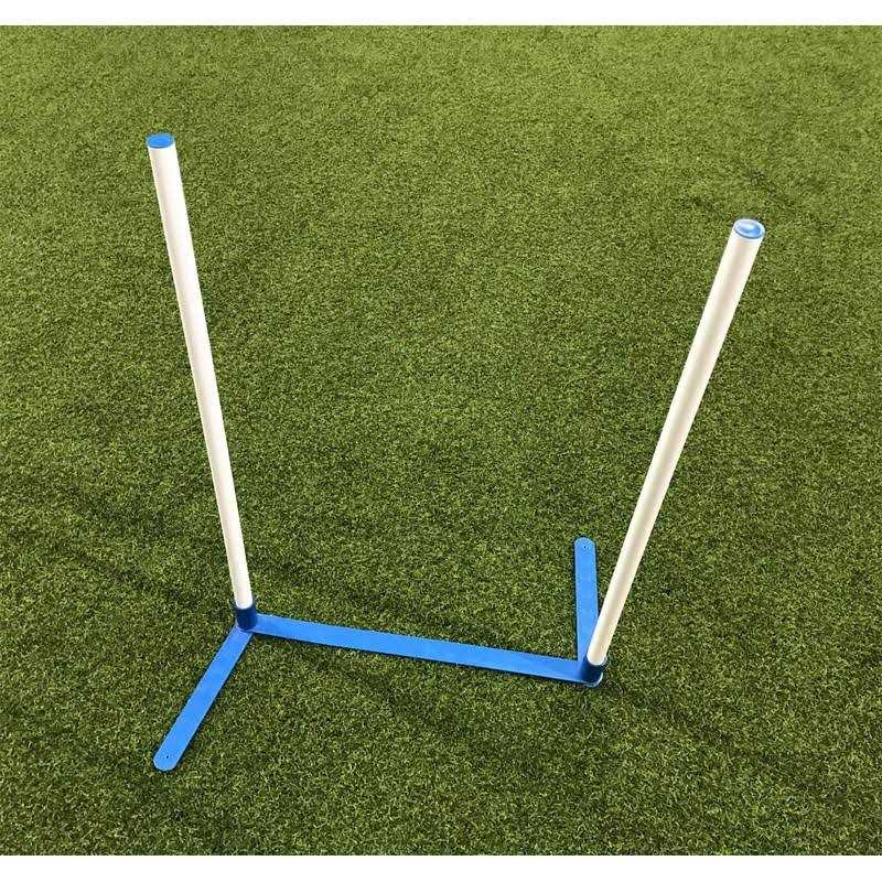Agility Weave Poles Adjustable 6 Pole Set with Carrying Case and Grass Stakes K7097