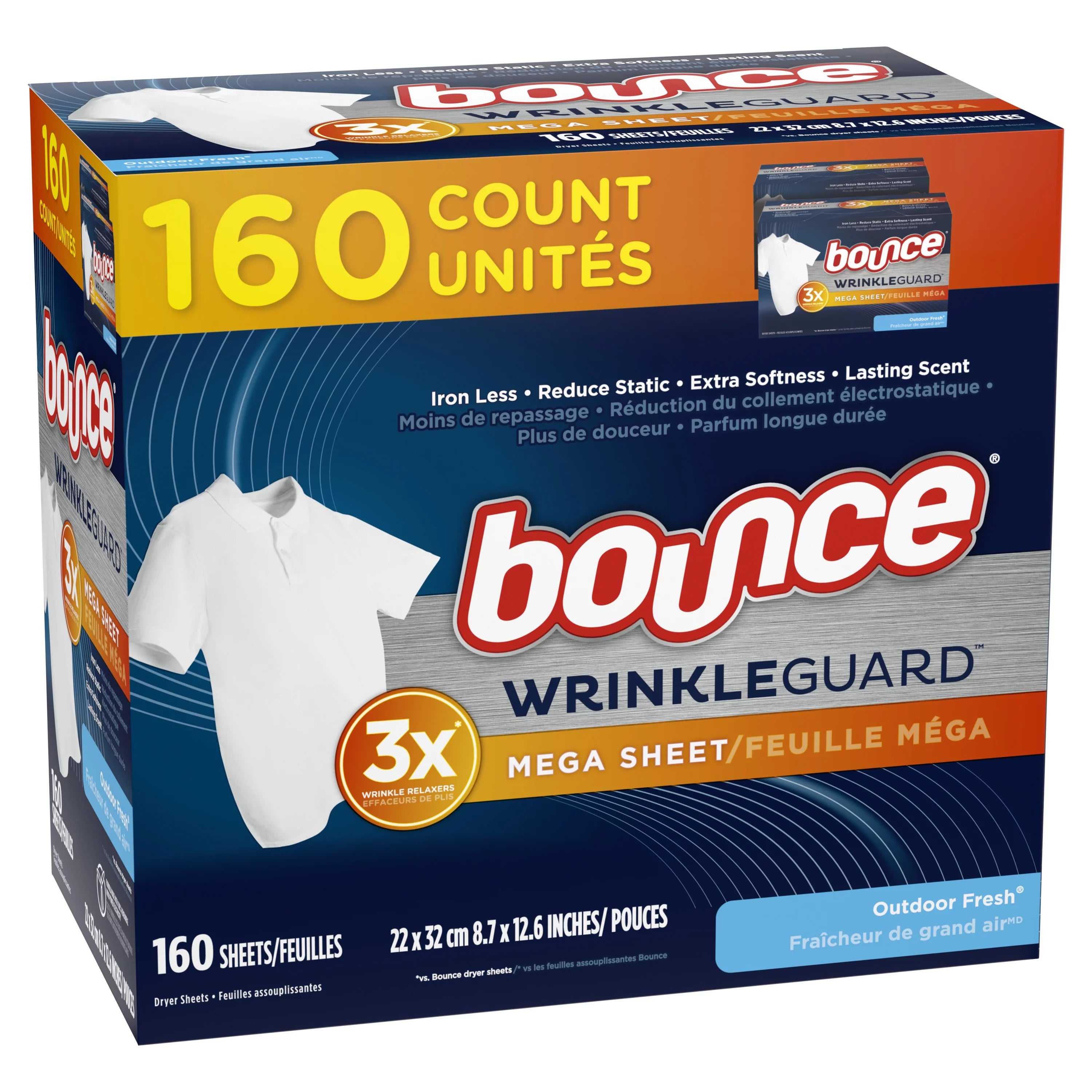 160 Count Dryer Sheets I8815