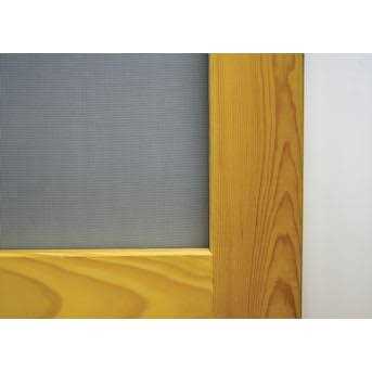 36 in. x 80 in. Reversible Wood Screen Door with Medium Pet Flap H491184