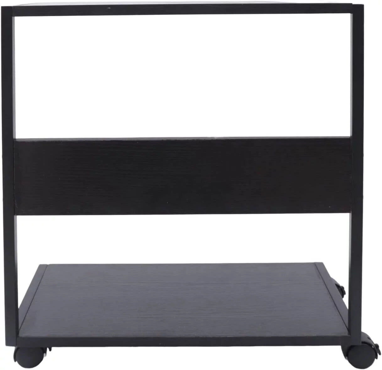 2-Tier Computer Tower Stand with Lockable Wheels B656996