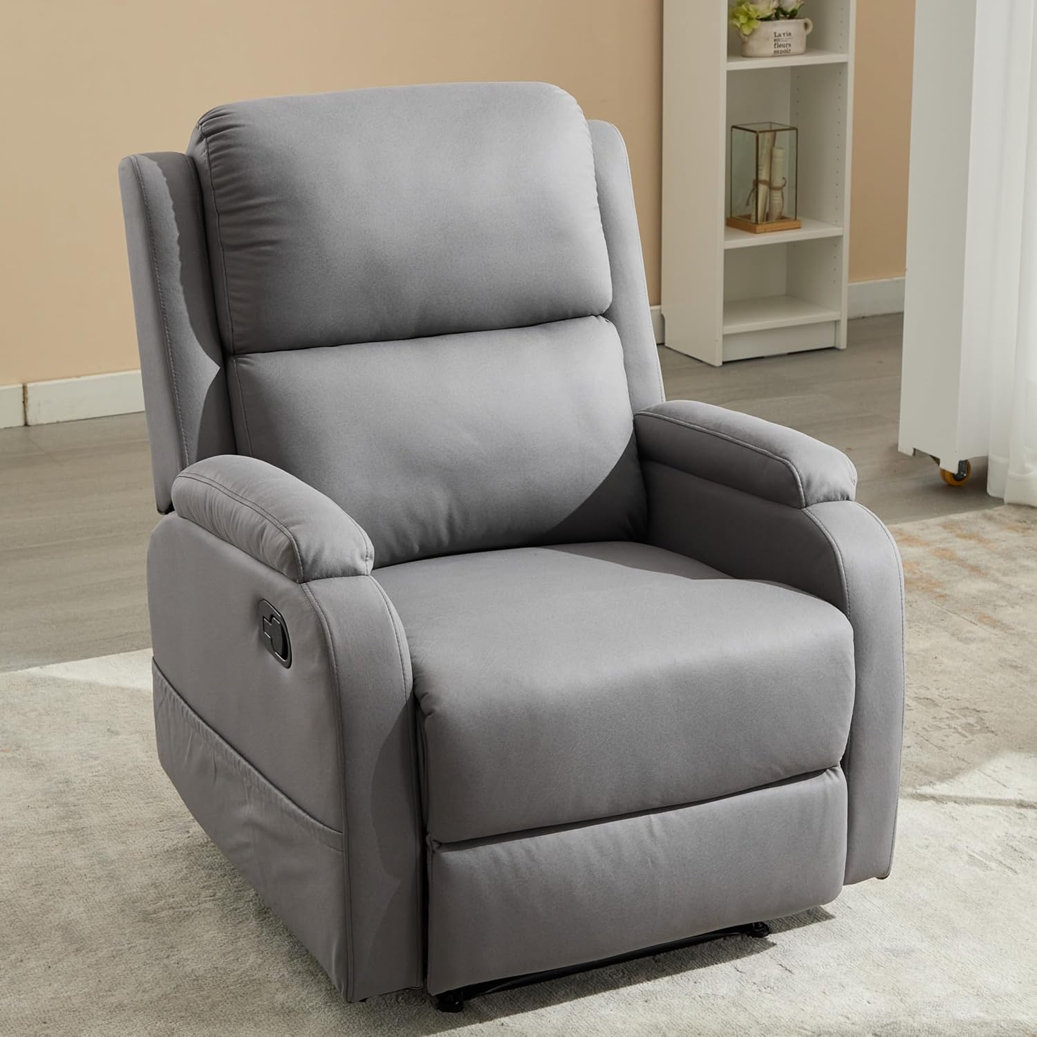 Leather Recliner Chair with Adjustable Backrest F791306