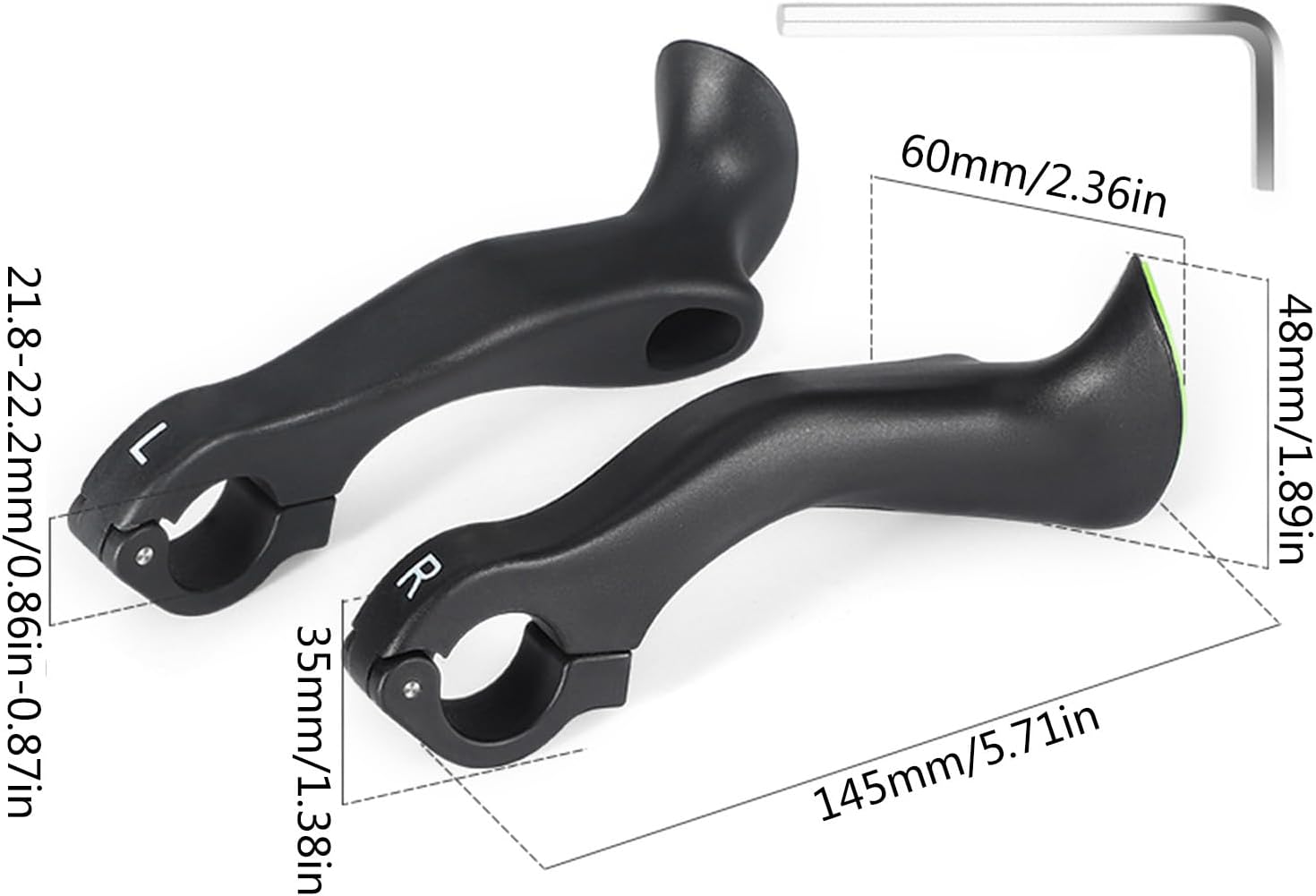 Ergonomic Nonslip Handlebar Grips X1487