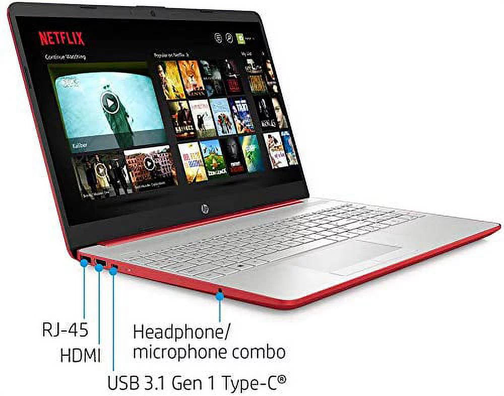 Scarlet Red 15.6" HD Laptop with Intel Quad-Core Pentium Silver N5000 8GB RAM 512GB SSD K60470