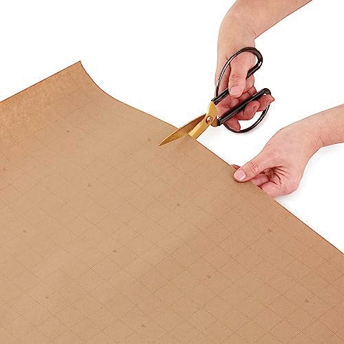 Brown Kraft Christmas Wrapping Paper Rolls (Pack of 3: 90 sq. ft. ttl) Q365853