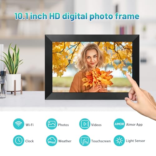 Black 10.1 Inch WiFi Digital Photo Frame with 32GB Storage B139951