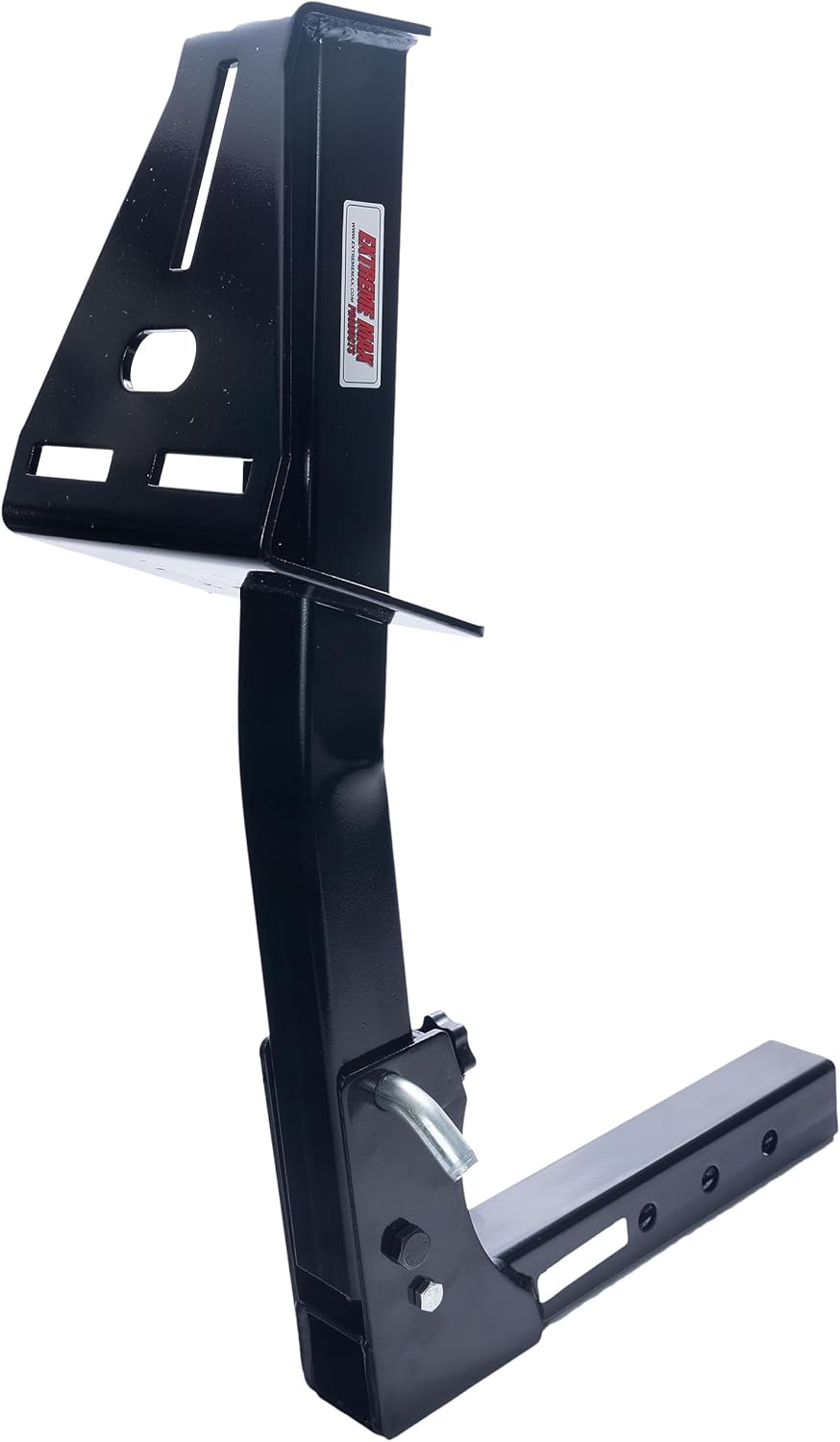 Black Pivoting Fold Down Hitch Mount Spare Tire Carrier G84045