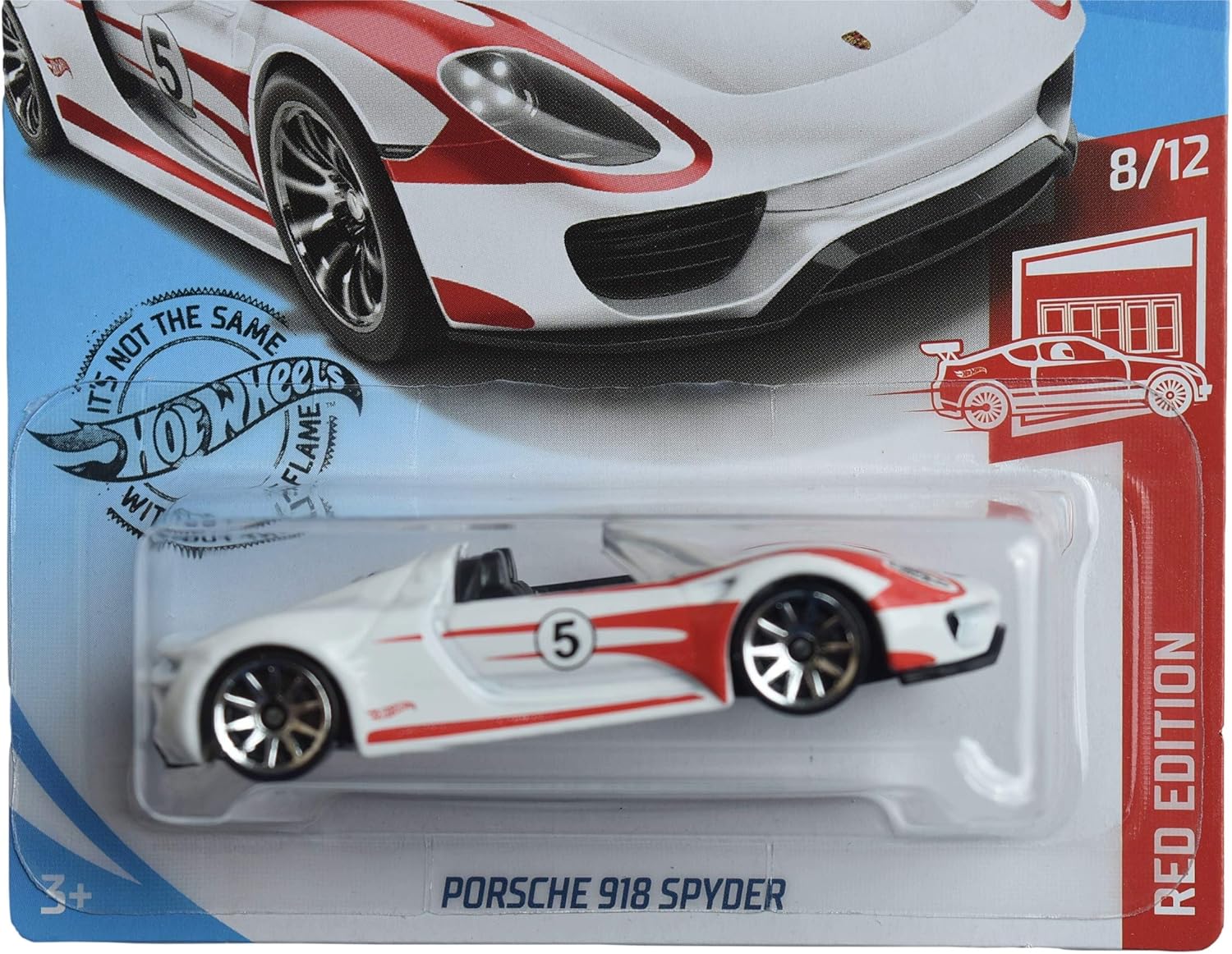 White/red Hot Wheels Porsche 918 Spyder Q58503