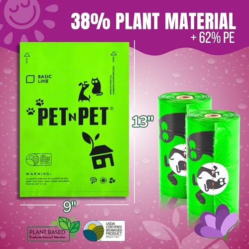 270 Counts Unscented Plant Based Dog Poop Bags I3721