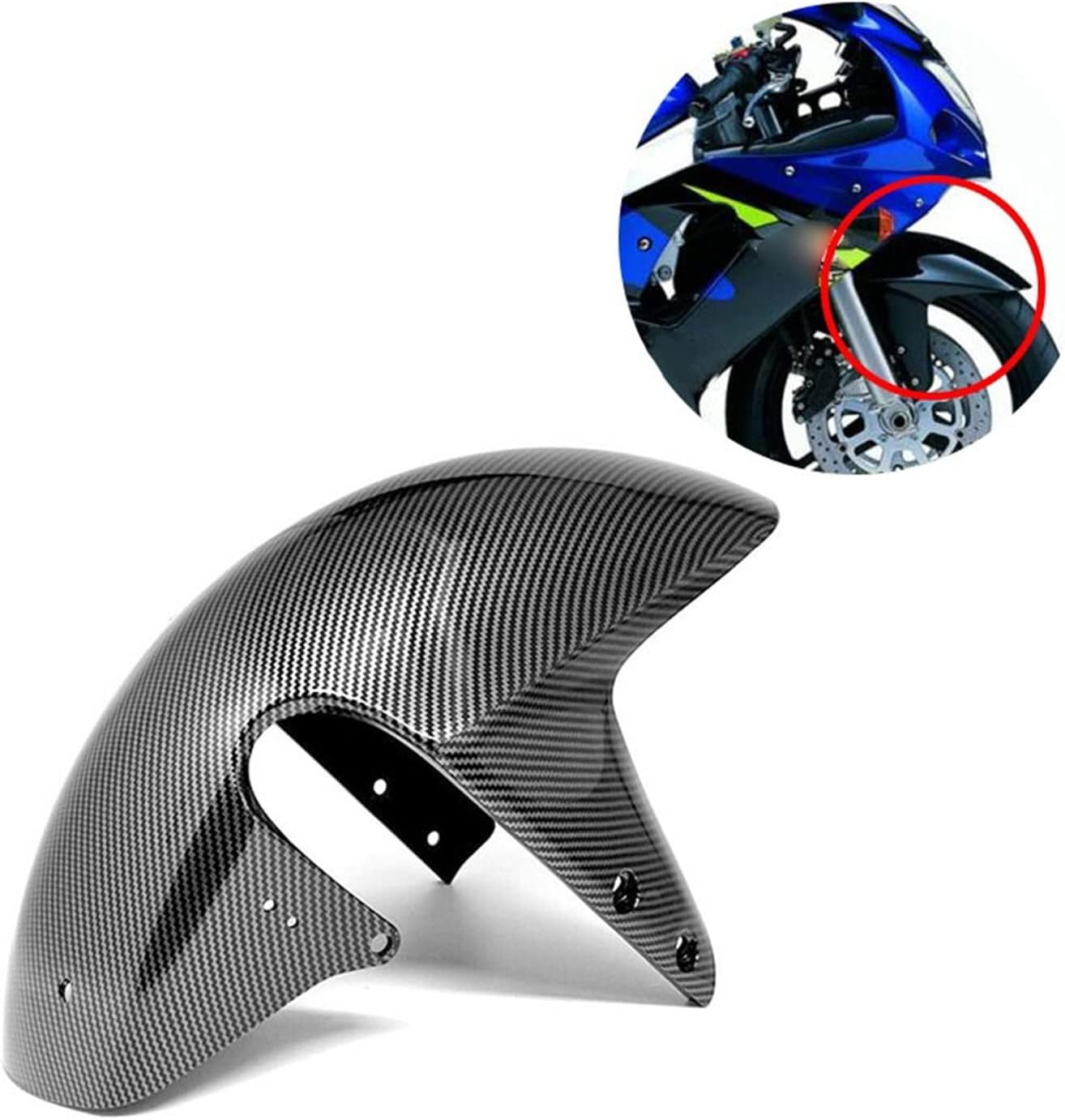 Carbon Fiber Front Tire Fender for GSXR 1000 750 600 2001 2002 2003 M34488