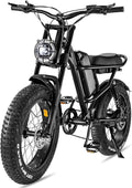 750W 20'' Fat Tire Electric Mountain Bike with Removable 48V 15.6Ah Battery J885603