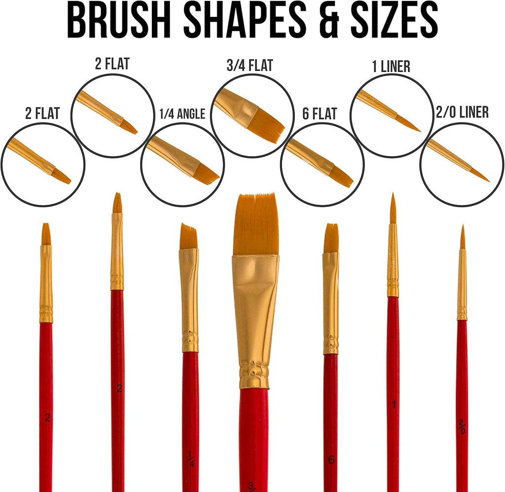 6 Easels, 12 Paint Tube Set, 12 Canvas Panels, 6 Brush Sets & 6 Aprons Painting Kit F3733