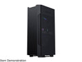 Black Mini-ITX Case with Fabric and Aluminum Panels L526