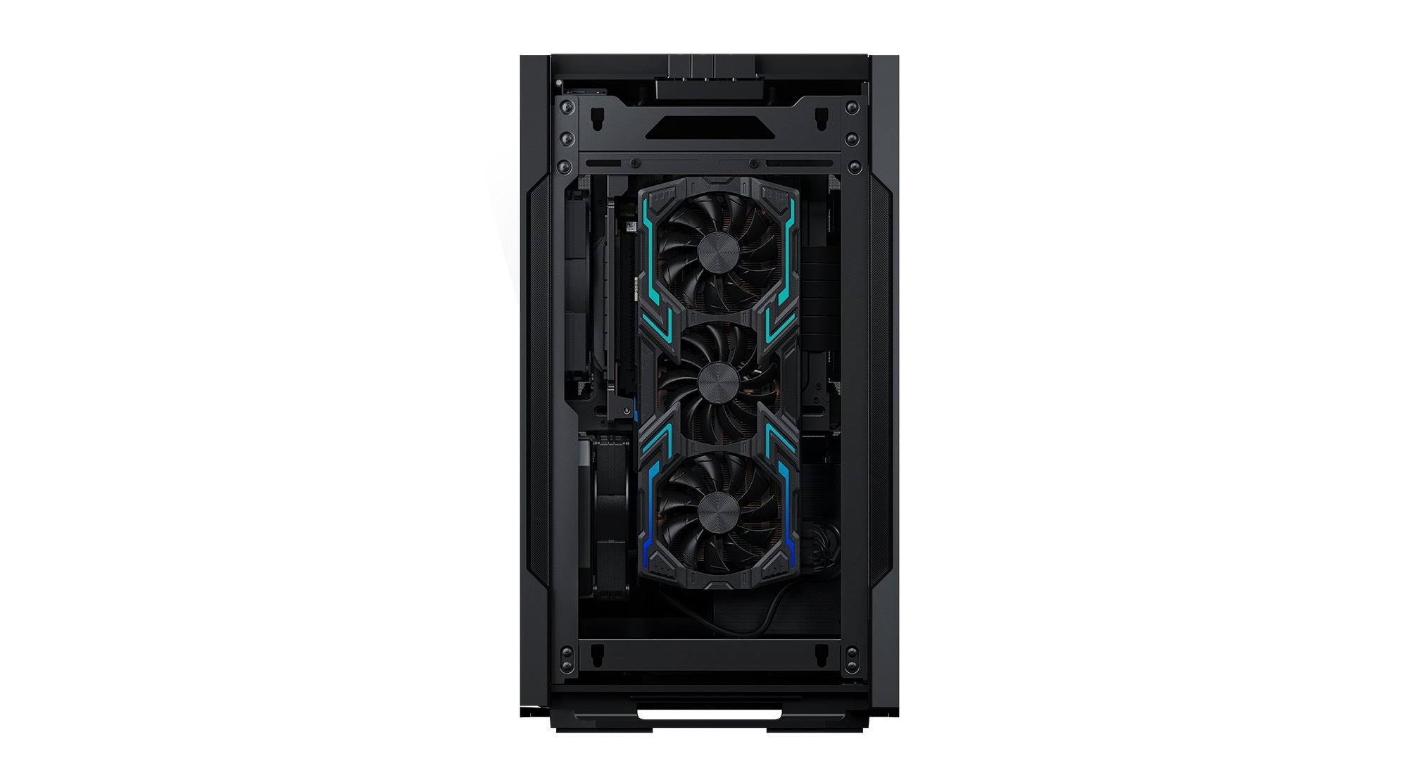 Black Mini-ITX Case with Fabric and Aluminum Panels L526