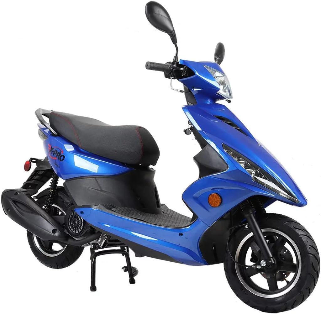 150cc Gas Powered Moped Scooter with 10" Aluminum Wheels J372738