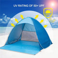 Blue Pop Up Beach Tent with Carry Bag U9774