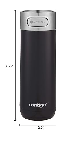16 Ounces Vacuum-Insulated Stainless Steel Travel Mug J6508