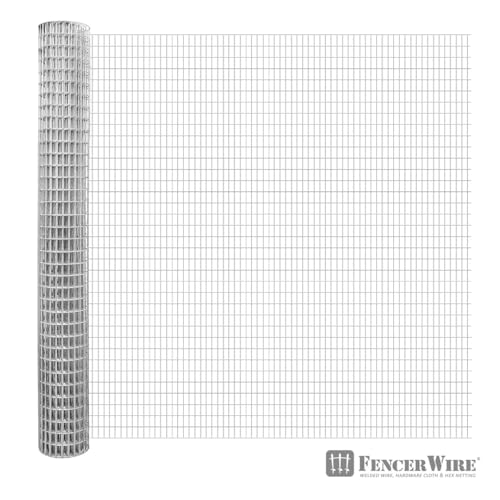 Galvanized Welded Fence Wire 16 Gauge Mesh Size 1" x 1/2" 24-Inch x 50 ft. X3575