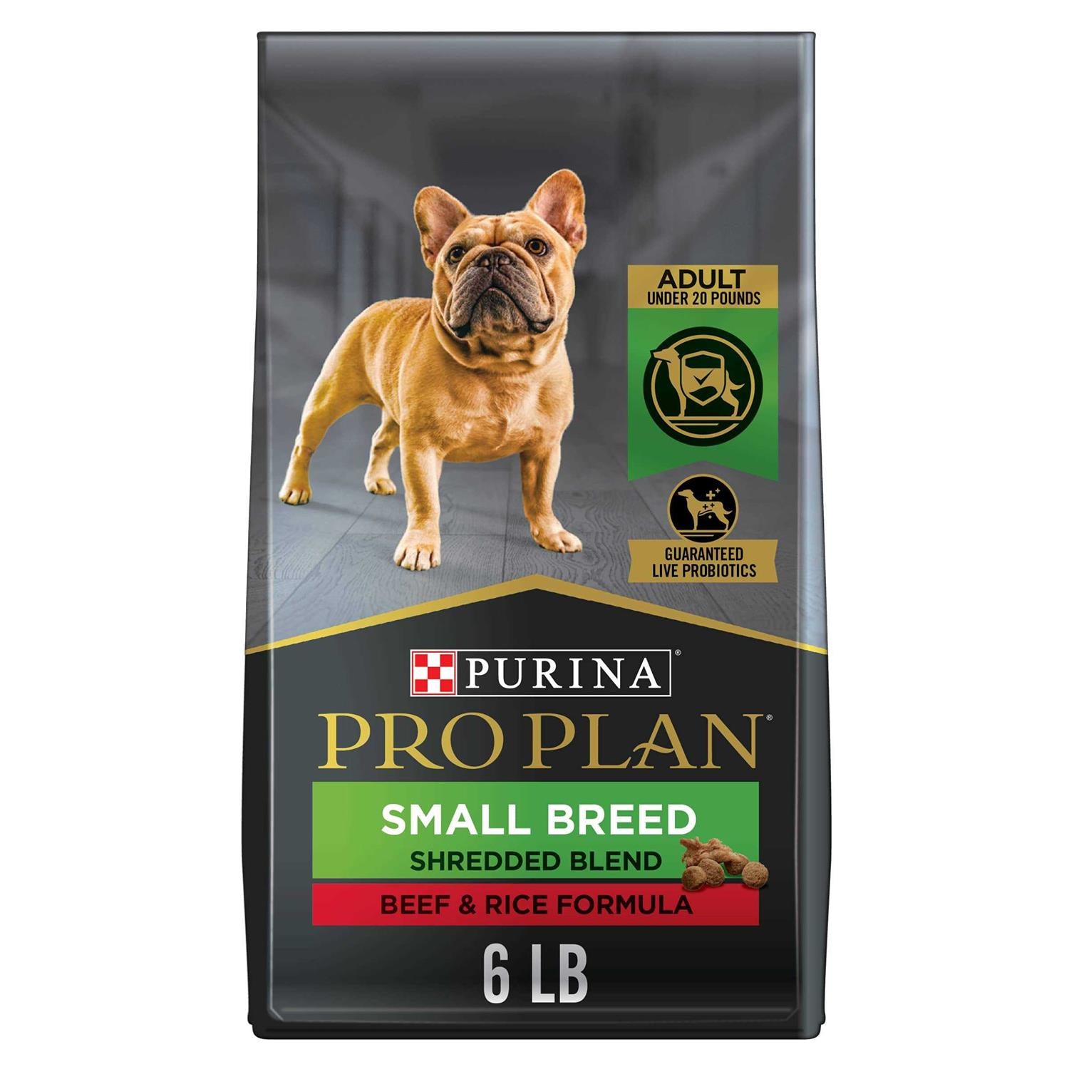 High Protein Shredded Blend Beef & Rice Formula Small Breed Dry Dog Food G217774