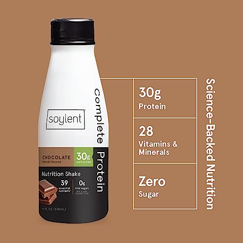 Chocolate 30g Protein Vegan Dairy Free 0g Sugar Ready to Drink Protein Drinks 11oz 12 Pack Q2846