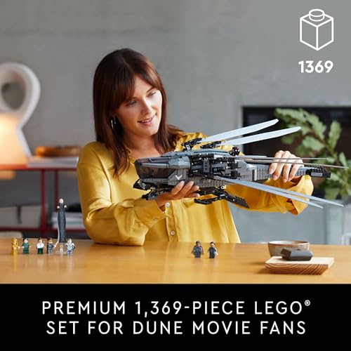 LEGO Icons Dune Atreides Royal Ornithopter 10327, 8 Dune Minifigures A95818